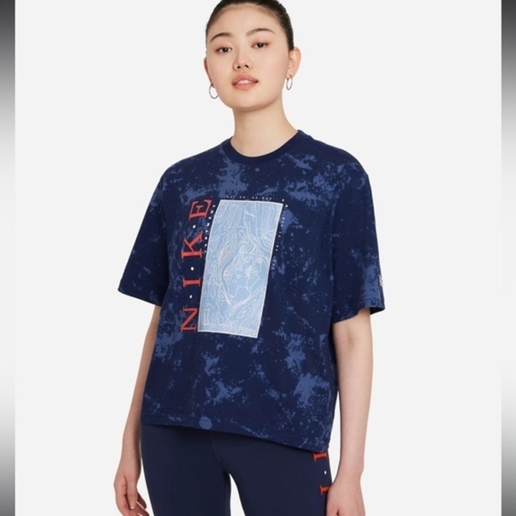 Nike Tops - Nike acid wash boxy t-shirt womens XS small